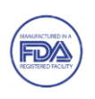 Manufactured in an FDA-registered facility